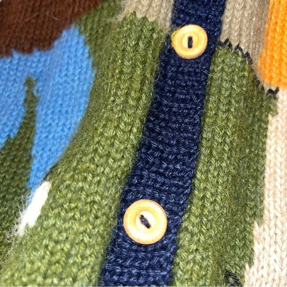 Alpacas Americana Golf Themed Knit Vest - Multicolor one size - Picture 3 of 11